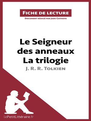 cover image of Le Seigneur des anneaux de J. R. R. Tolkien--La trilogie (Fiche de lecture)
